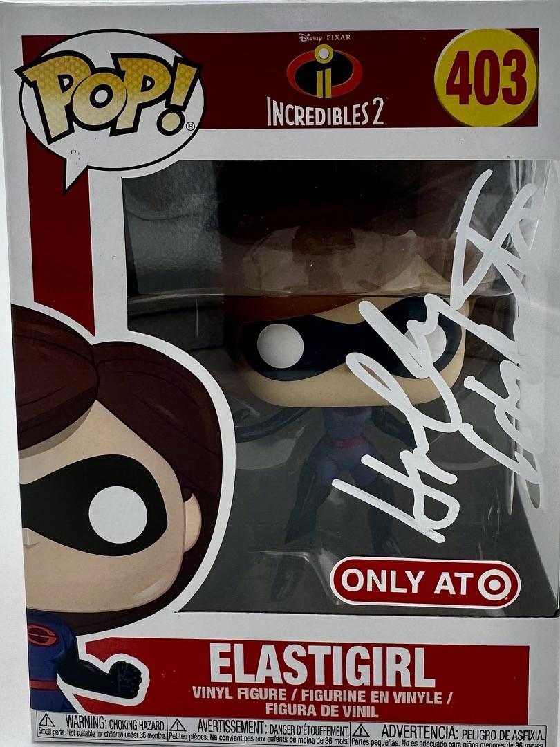 Holly Hunter signed "Elastigirl" Funko #403 (Incredibles) - JSA COA